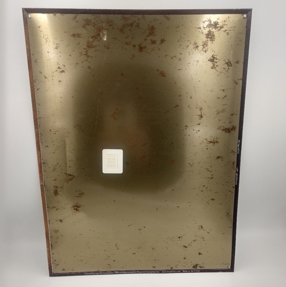 "What Happens at the Beach Stays at the Beach" Vtg Inspired 50-60s Metal Sign - Picture 4 of 5